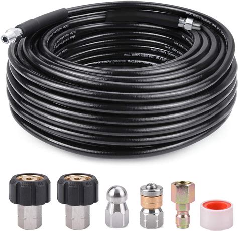 Sewer Jetter Kit For Pressure Washer100 Feet Jetting Hose