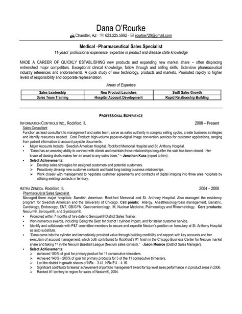 Sample Resume For Pharmaceutical Industry | Pharmaceutical sales resume, Sales resume, Sales 