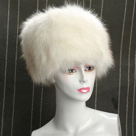 New Faux Fox Fur Hat Ladies Casual Hairy Cute Winter Thicken Warm Fur