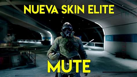 Skin Elite Mute Rainbow Six Siege White Noise Dlc