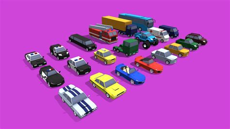 Free Low Poly Vehicles Pack Download Free 3d Model By Rgsdev Cb76400