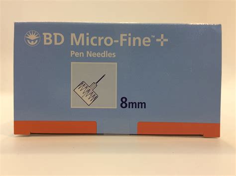 Bd Micro Fine Pen Needles 025mm 31g X 8mm 100 Pack
