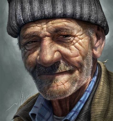 40 Soulful Portrait Painting Ideas Greenorc Old Man Portrait