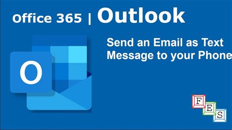 How To Send An Outlook Email As Text Message To A Mobile Phone Office YouTube