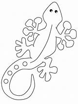 Coloring Pages Lizard Print sketch template