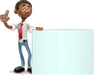 African American Businessman D Vector Cartoon Character Graphicmama