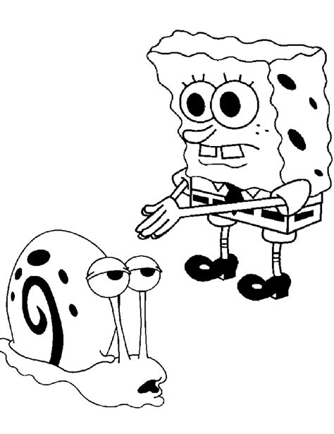 Spongebob and gary coloring page | only coloring pages. Spongebob And Gary Coloring Pages - Coloring Home