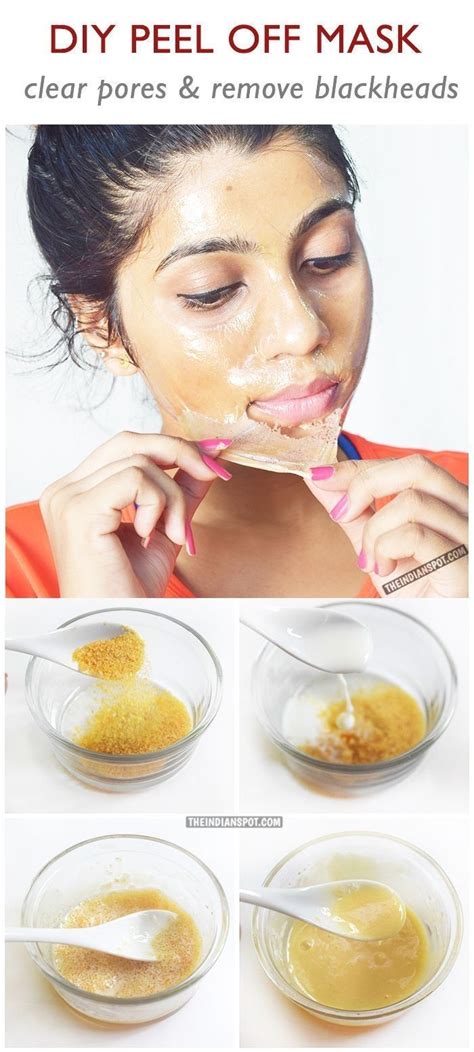 Peel Off Mask To Remove Blackheads And Minimize Pores Diy Peel Off Mask