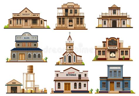 Old West Buildings Stock Illustrations 407 Old West Buildings Stock