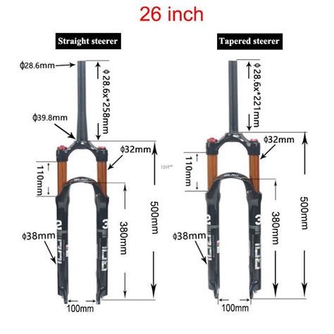 Bicycle Fork Size Chart Ng