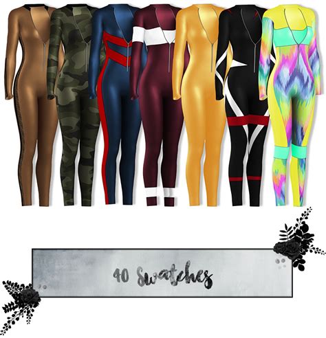 Marvey Catsuit Lumy Sims Sims 4 Mods Clothes Sims 4 Clothing Sims