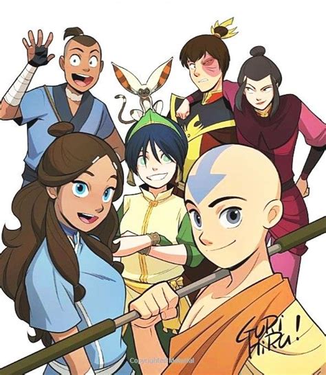 Gurihiru Art Avatar Characters Avatar The Last Airbender Funny