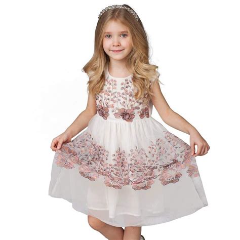 Girl Flower Sleeveless Party Dress Kids Outfits Girls Girl Outfits