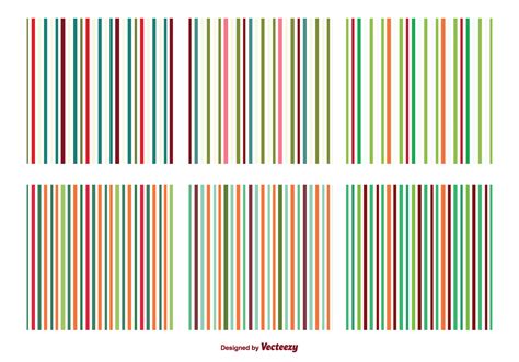 Colorful Stripe Vector Patterns Download Free Vector Art