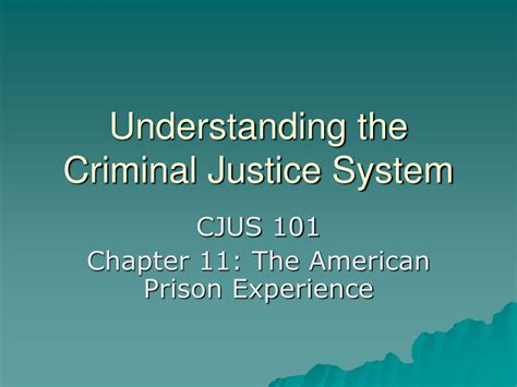 Ppt Understanding The Criminal Justice System Powerpoint Presentation Id9200547