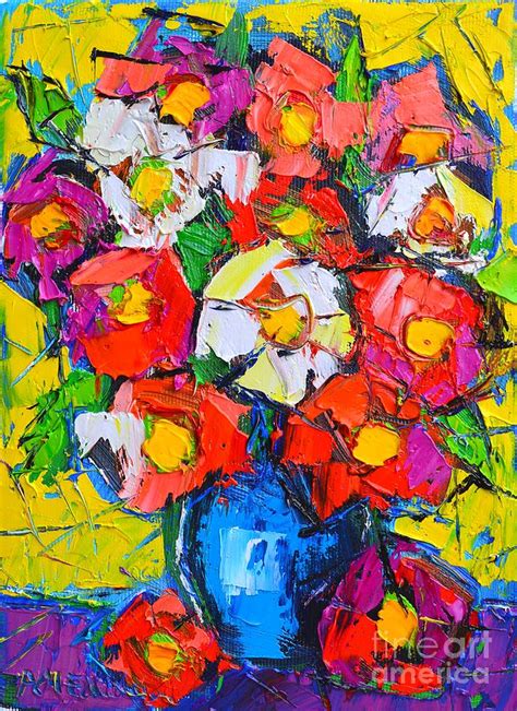 Wild Colorful Flowers Painting By Ana Maria Edulescu Pixels