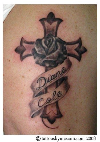 Your relationship with jesus is bringing you back to life, or the crucifixion has given you the opportunity to grow in life and be saved. Cross With Rose Tattoo - TattooMagz Handpicked World's ...