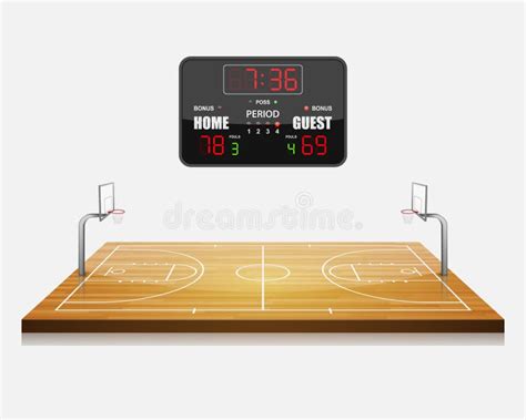 Basketball Scoreboard Stock Vector Illustration Of Fonts 26341133