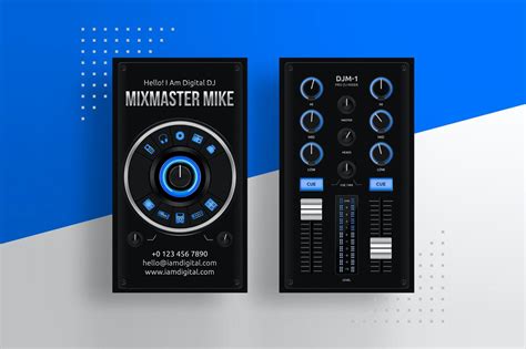 Because business cards can be relatively simple to design, there are many ways you can do it yourself online. Digital DJ Business Card PSD Template by vinyljunkie on ...