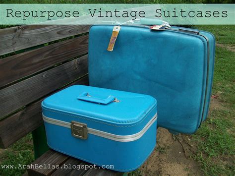 Arahbellas Repurpose Vintage Suitcases Upcycle Repurpose Vintage
