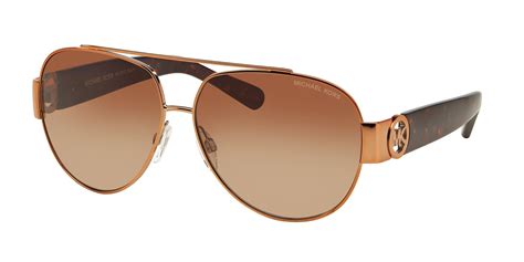 michael kors 5012 aviator sunglasses in brown lyst