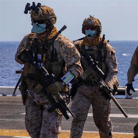 Us Force Recon Marines Assigned To A Maritime Raid Force Aboard Uss