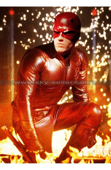 Daredevil Red Leather Costume Suit Jacket Daredevil Marvel Daredevil