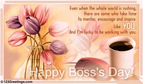 Lucky Working With You Free Women Boss Ecards Greeting Cards 123