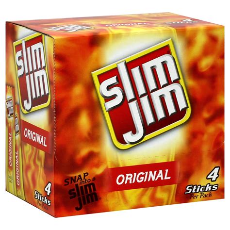 Slim Jim Smoked Snack Original 12 Pack 112 Oz Packages Wxf 02