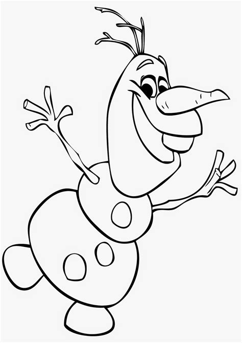 A red cardinal sits atop an open mailbox, with loads of snowflakes for you to enjoy and color! Olaf Coloring Pages - Coloring Home