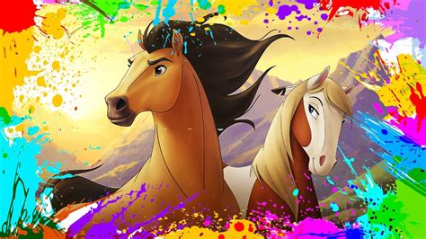 Wij hebben de leukste paarden kleurplaten voor kinderen op een rij gezet! Painting Spirit. Stallion of the Cimarron | Coloring Book ...