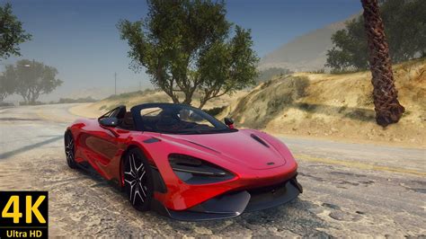 Mclaren 765lt Spider 2021 Add On Gta 5 Cars 4k Ultra Realistic