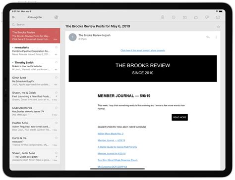 Optimized to work on the mac, the mail app is trouble free and full featured. The Best iPad Email App — Our Top Pick for 2019 Productivity