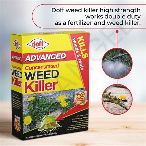 Extra Strong Weedkiller Doff Advanced Concentrated Weed And Roots Killer Sachets Ebay