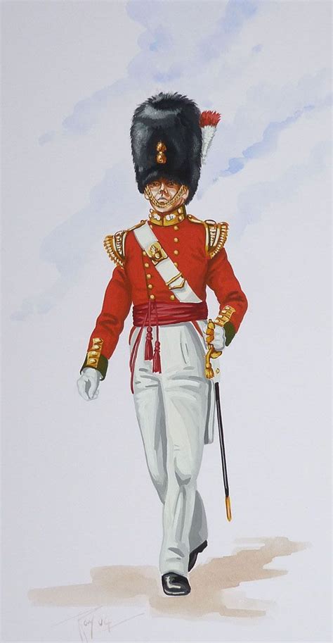 British 5th Northumberland Fusiliers Regiment Of Foot Officer