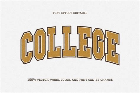 College Text Grunge Sport Font Effect Editable