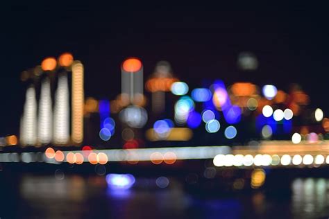 Blurred City View Photo Free Download