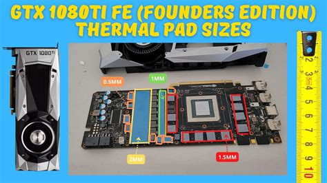 GTX 1080Ti Thermal Pad Thickness Founders Edition YouTube