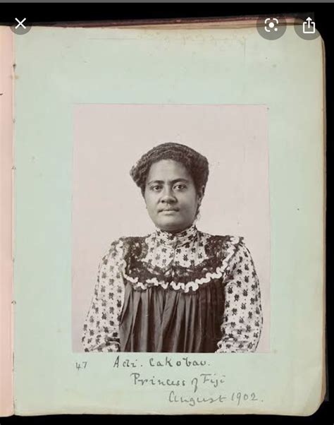 Adi Cakobau 1909 Fiji Culture Culture Fiji
