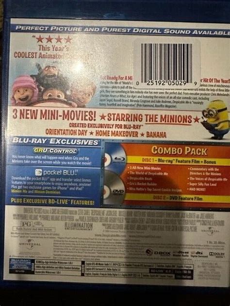 Despicable Me Blu Raydvd 2010 3 Disc Set Includes Digital Copy Ebay