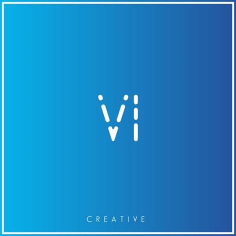 Premium Vector Vi Creative Latter Logo Design Premium Vector Creative