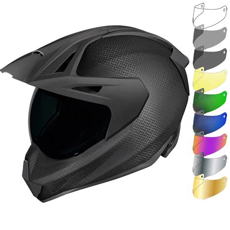 Icon Variant Pro Ghost Carbon Dual Sport Helmet And Visor New Arrivals