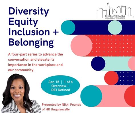 diversity equity inclusion and belonging series charlotte area chamber of commerce