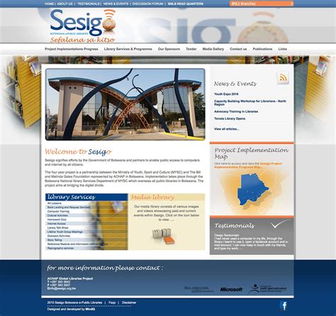 Sesigo Botswana Public E Libraries Website 2010 Mindq