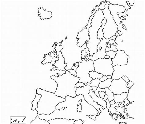 Sintético Foto Mapa De Europa Sin Nombres Para Imprimir Cena Hermosa