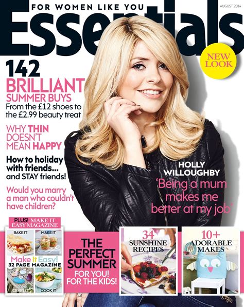 Holly Willoughby Essentials Magazine Uk August 2014 Cover