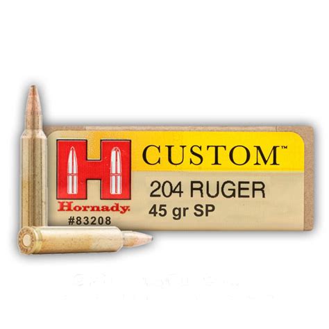 204 Ruger 45 Gr Sp Hornady 20 Rounds Ammo