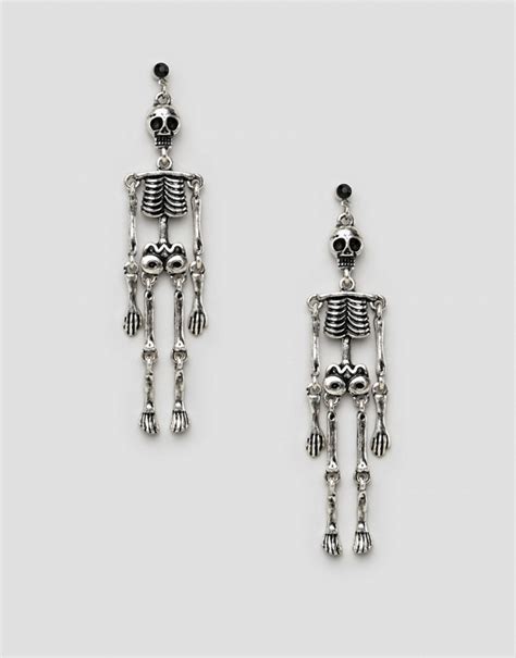 Halloween Skeleton Earrings Aisle Society
