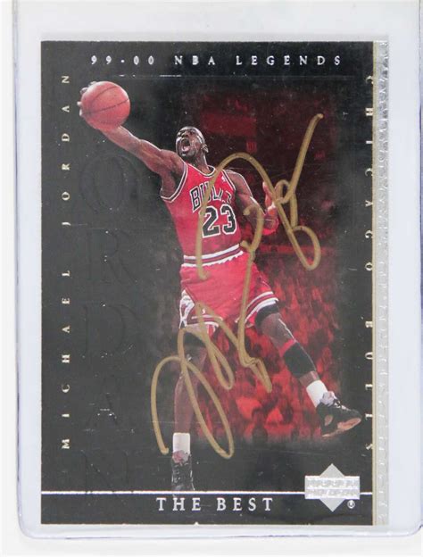 Aacs Autographs Michael Jordan Autographed 2000 Upper Deck Basketball Card