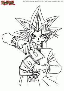 It is written by kazuki takahashi. Yu Gi Oh - Free printable Coloring pages for kids